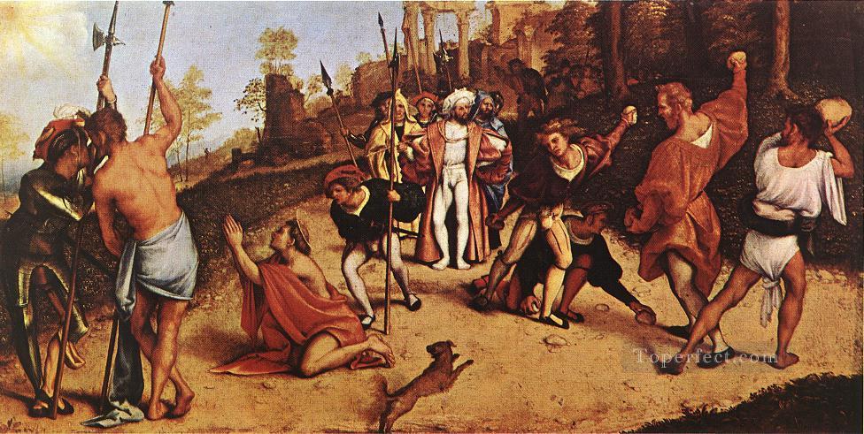 The Martyrdom of St Stephen 1516 Renaissance Lorenzo Lotto Oil Paintings